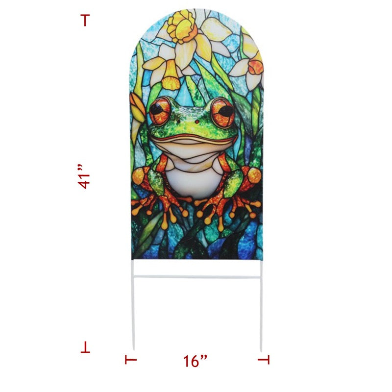 Large Frog Oval on Poles