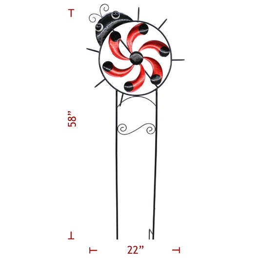 Metal Ladybug Spinner