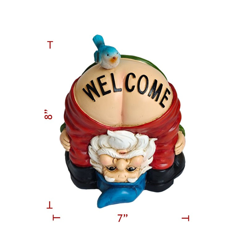 Bent Over Welcome Gnome