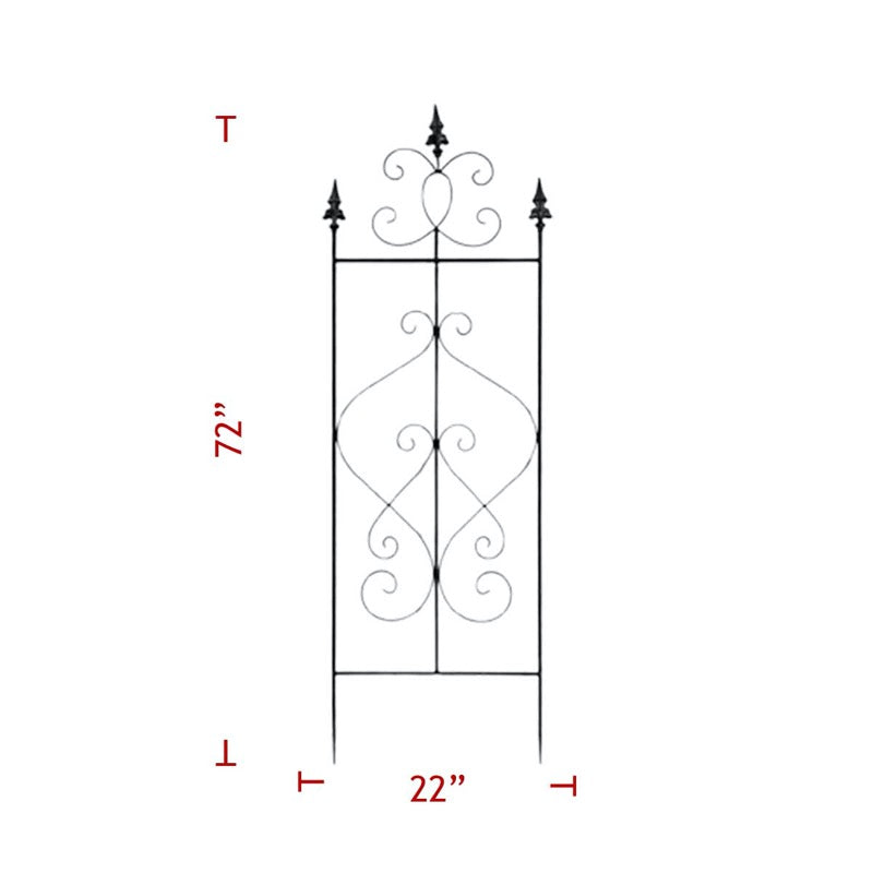 Black Metal Trellis