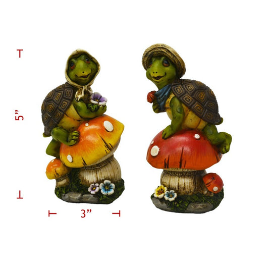 Poly Turtle on Mushroom
