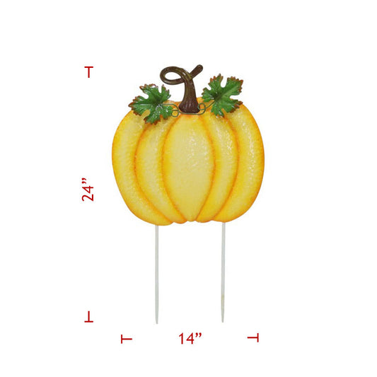 24" Shiny Yellow Pumpkin