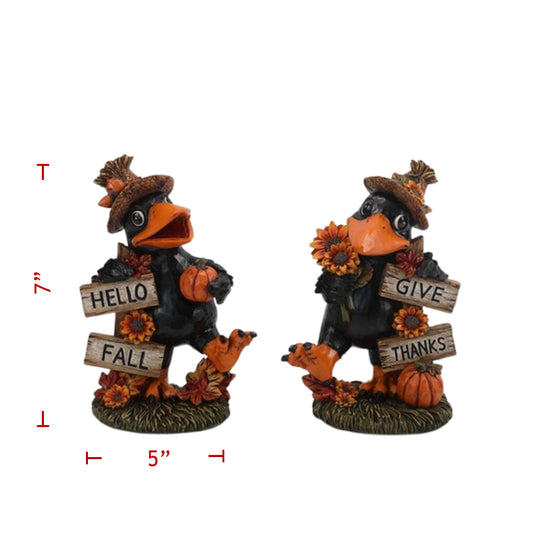 7" Poly Fall Crow