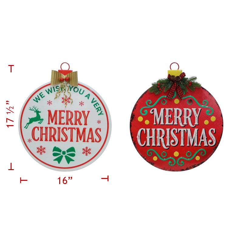17" Metal Hanging Christmas Bell