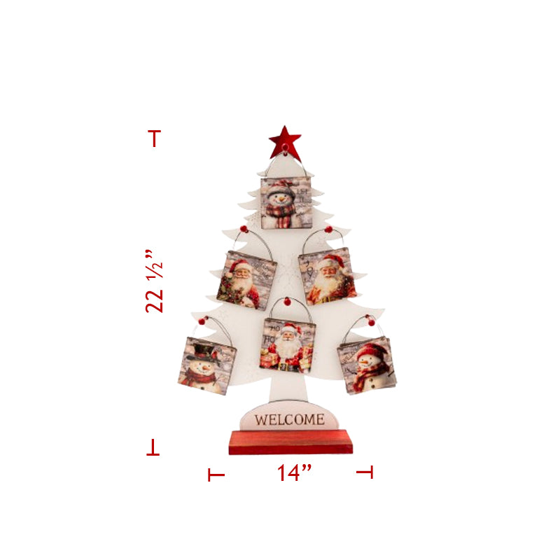 Square Santa Ornament