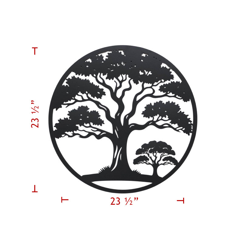 23.5" Metal Tree Plaque