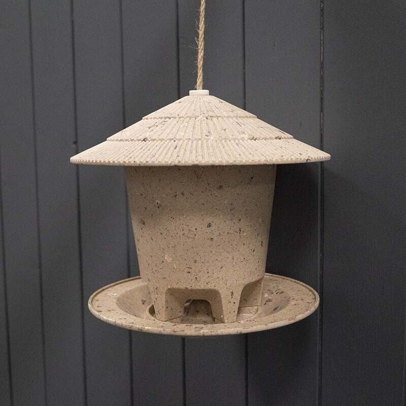Deluxe Round Bird Feeder - Coffee Husks -Ship Only