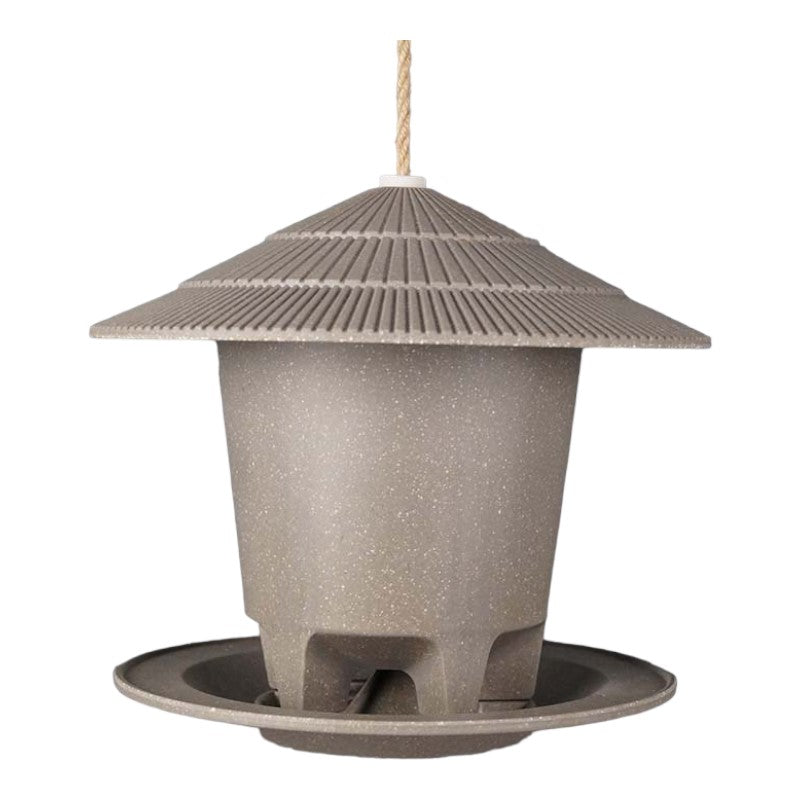 Deluxe Round Bird Feeder - Straw -Ship Only