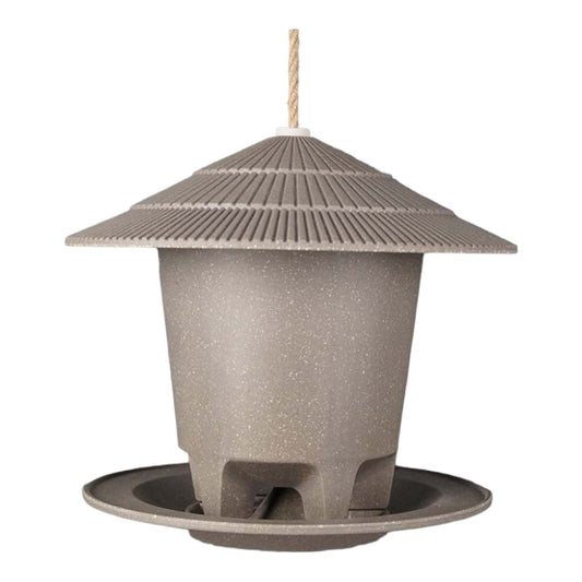 Deluxe Round Bird Feeder - Straw -Ship Only