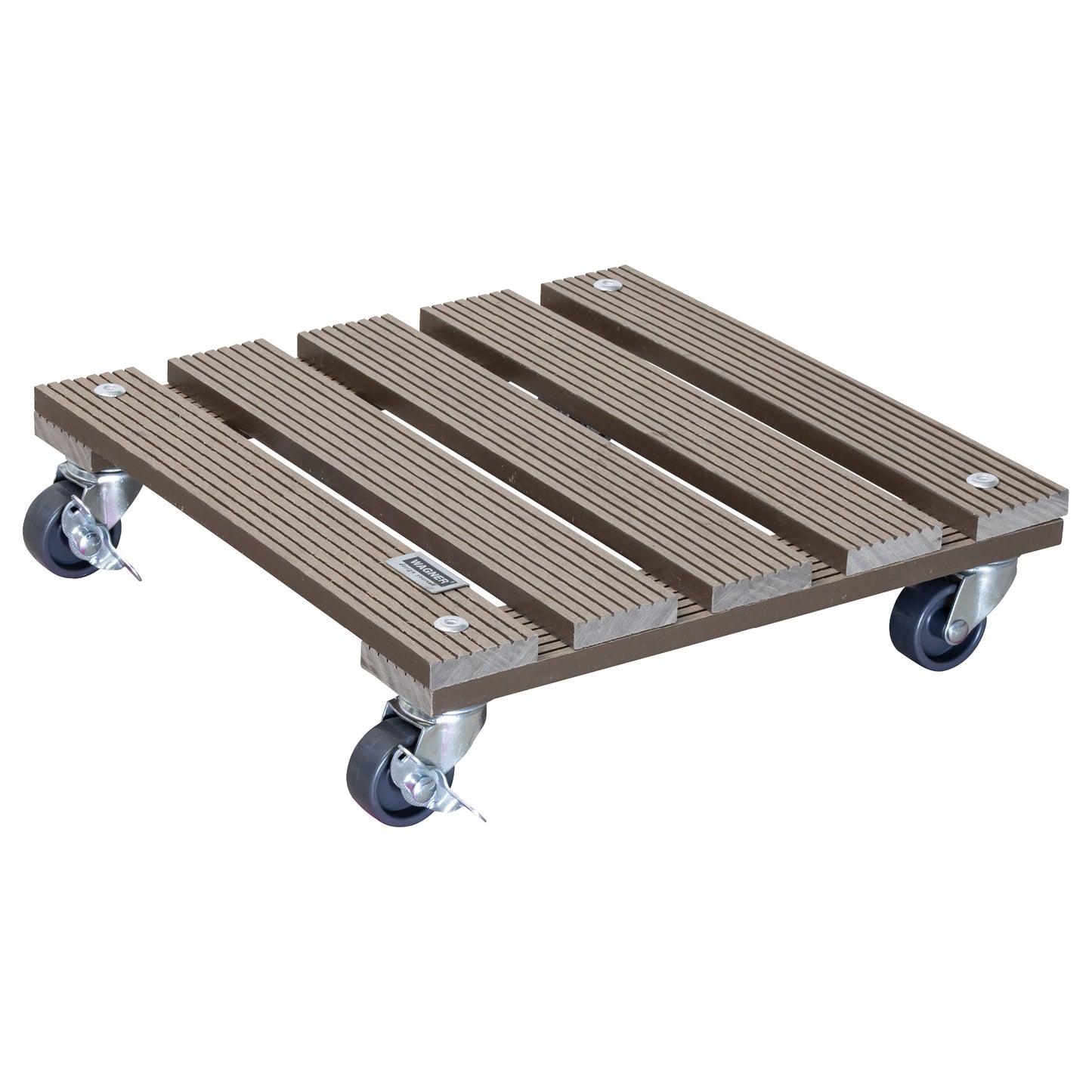 11.4" Taupe Square WPC Plant Caddy -Ship Only