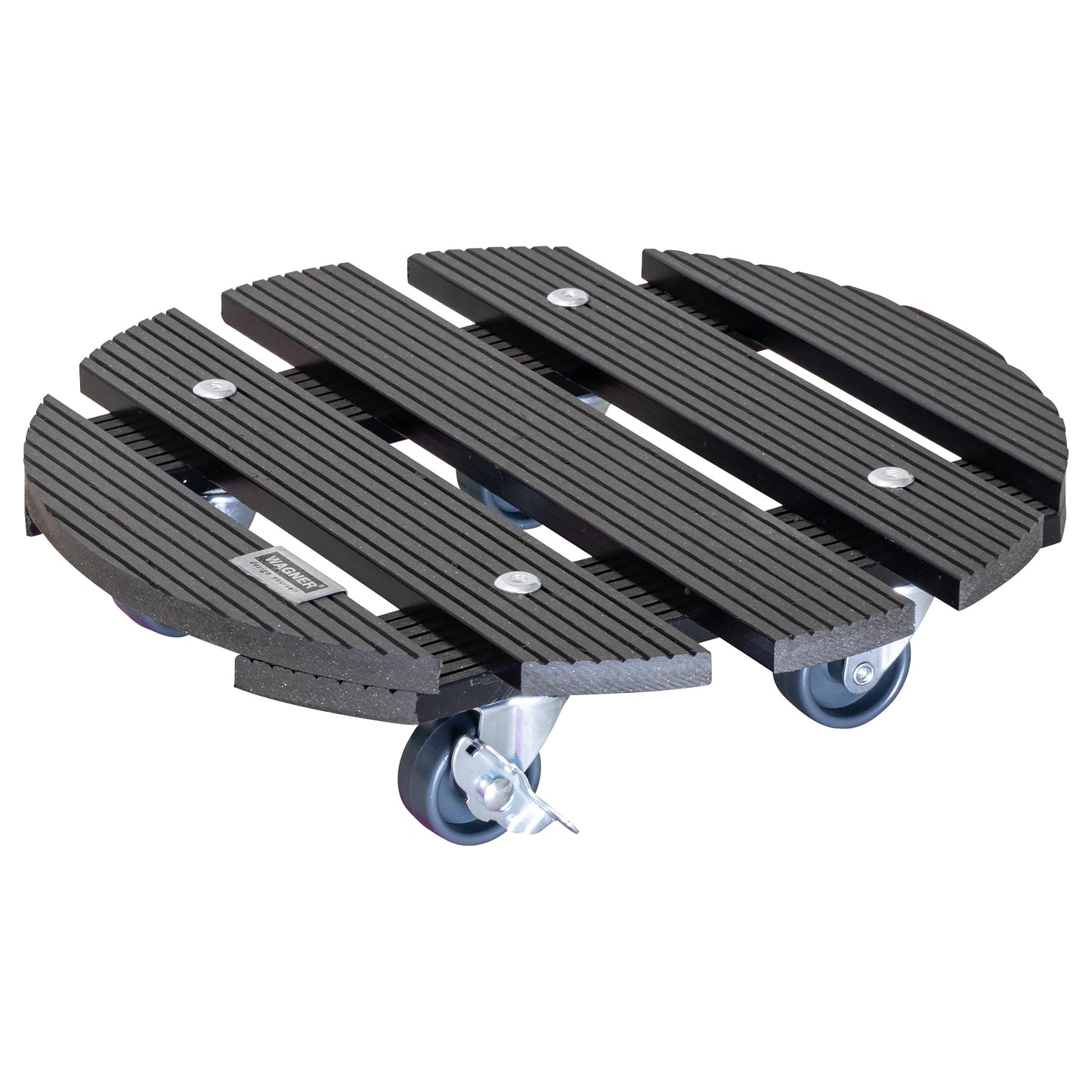 11.4" Gray Round WPC Plant Caddy -Ship Only