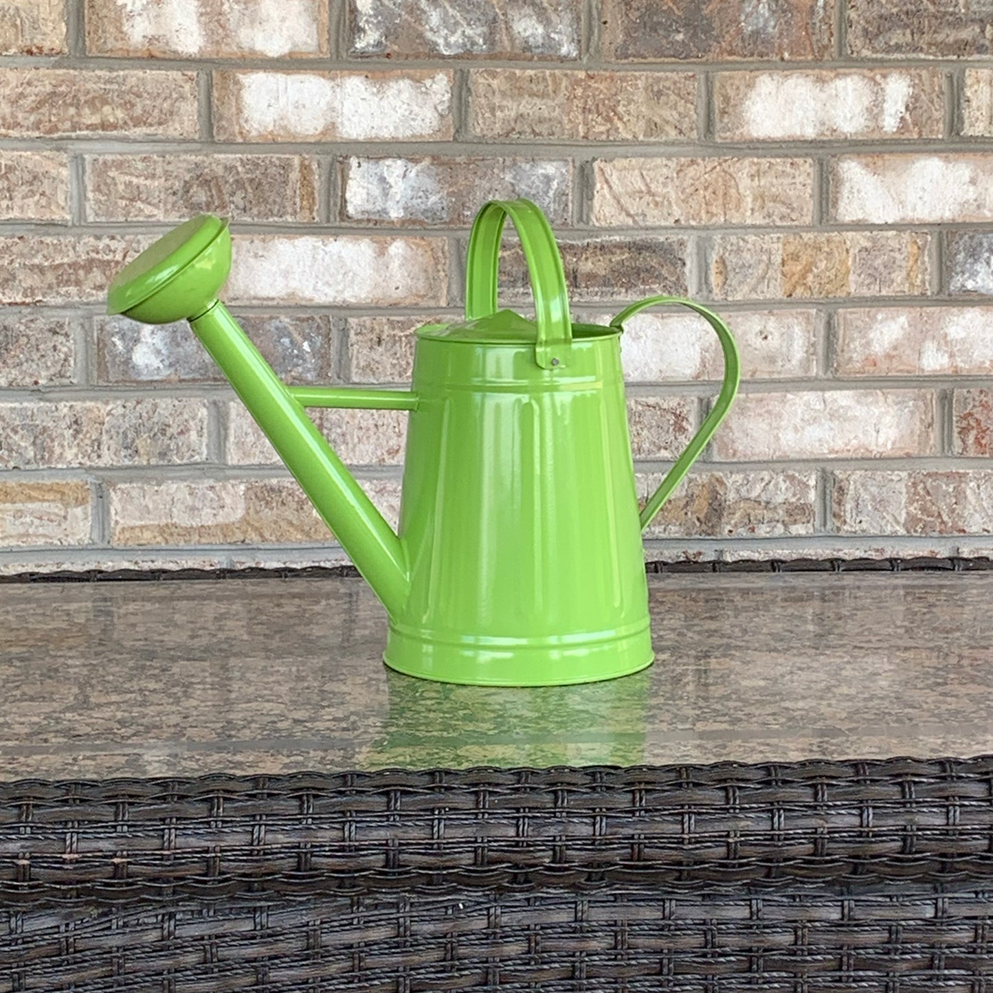 1.2 gal Green Metal Watering Can -Ship Only