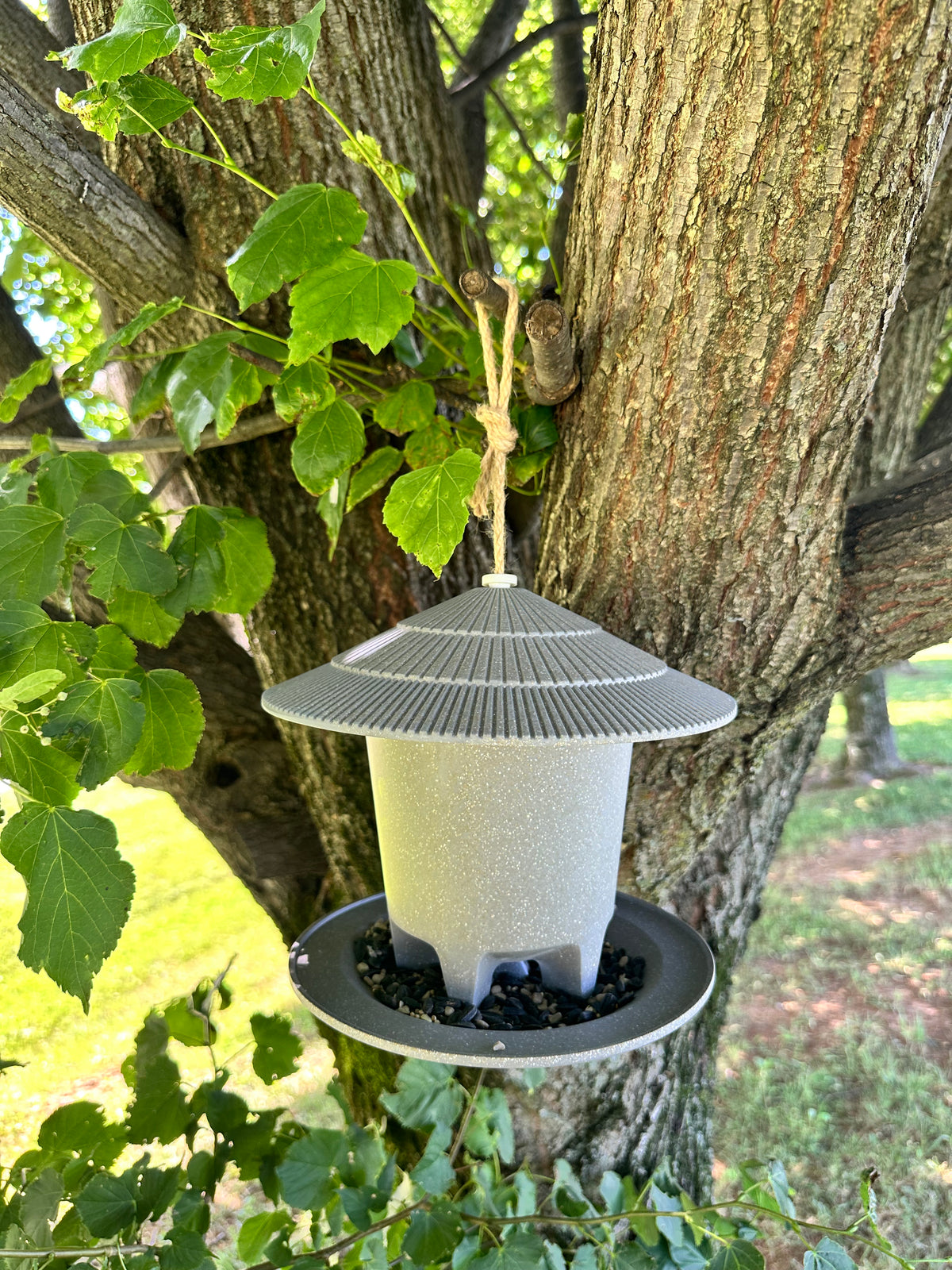 Deluxe Round Bird Feeder - Straw -Ship Only