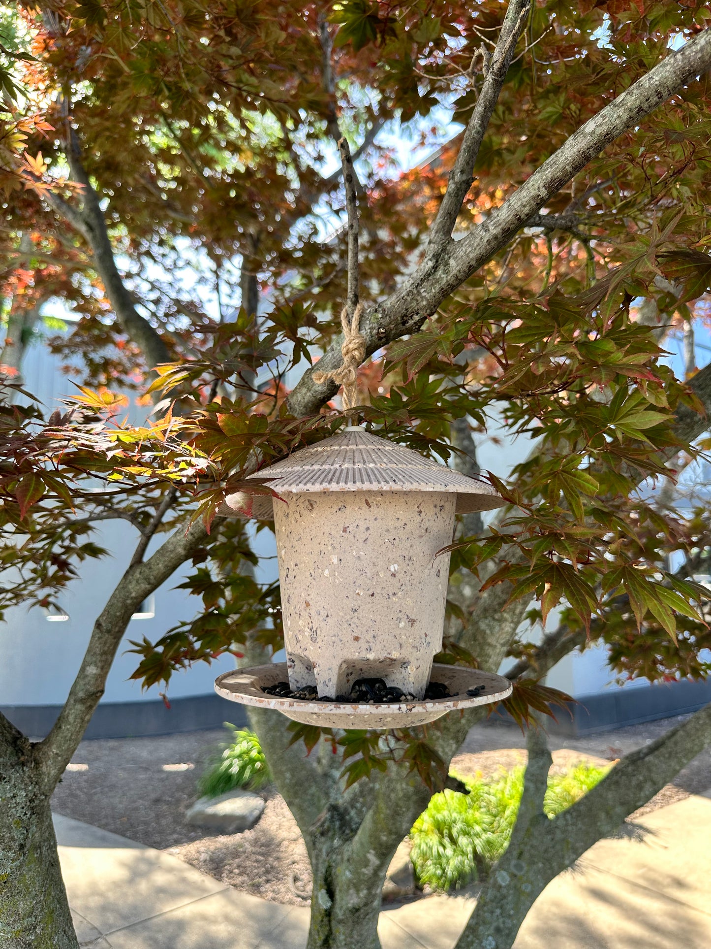 Deluxe Round Bird Feeder - Coffee Husks -Ship Only