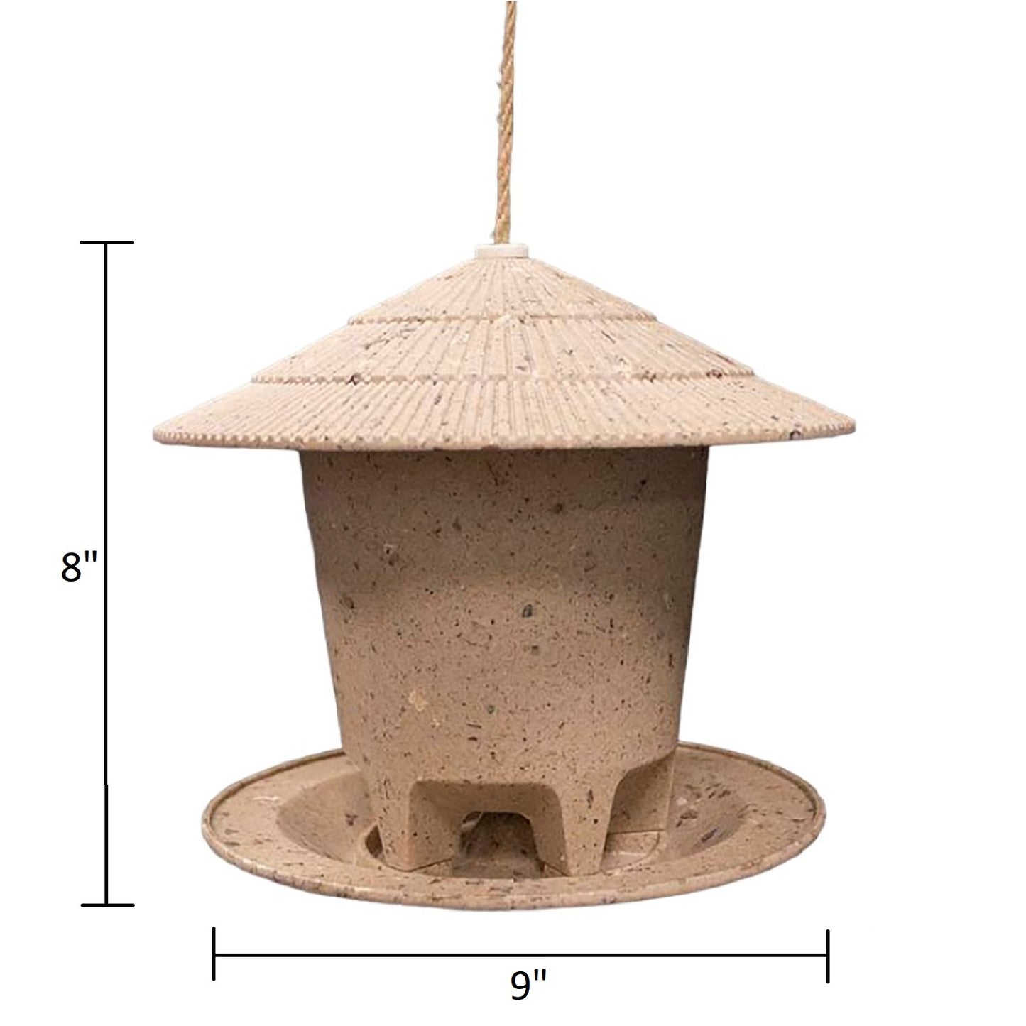 Deluxe Round Bird Feeder - Coffee Husks -Ship Only