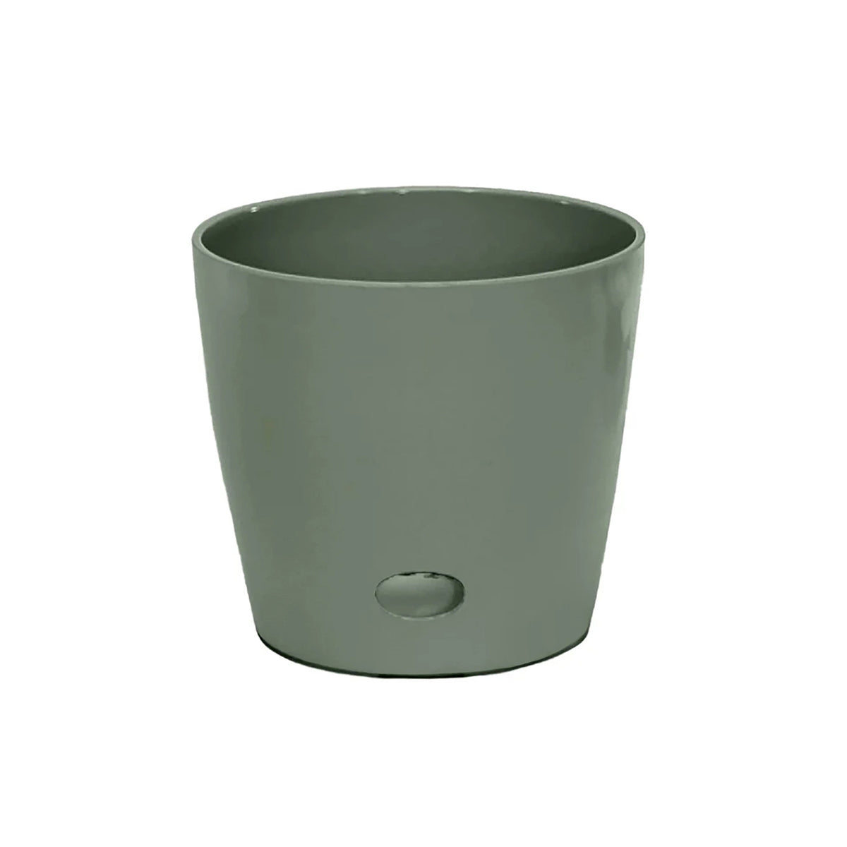 5" Sage Green Round Self-Watering Bamboo Pot -Ship Only
