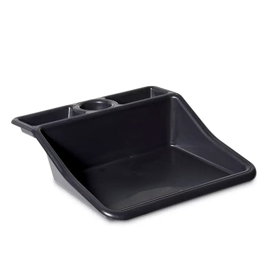 Compact Tidy Tray Black with Shelf -Ship Only