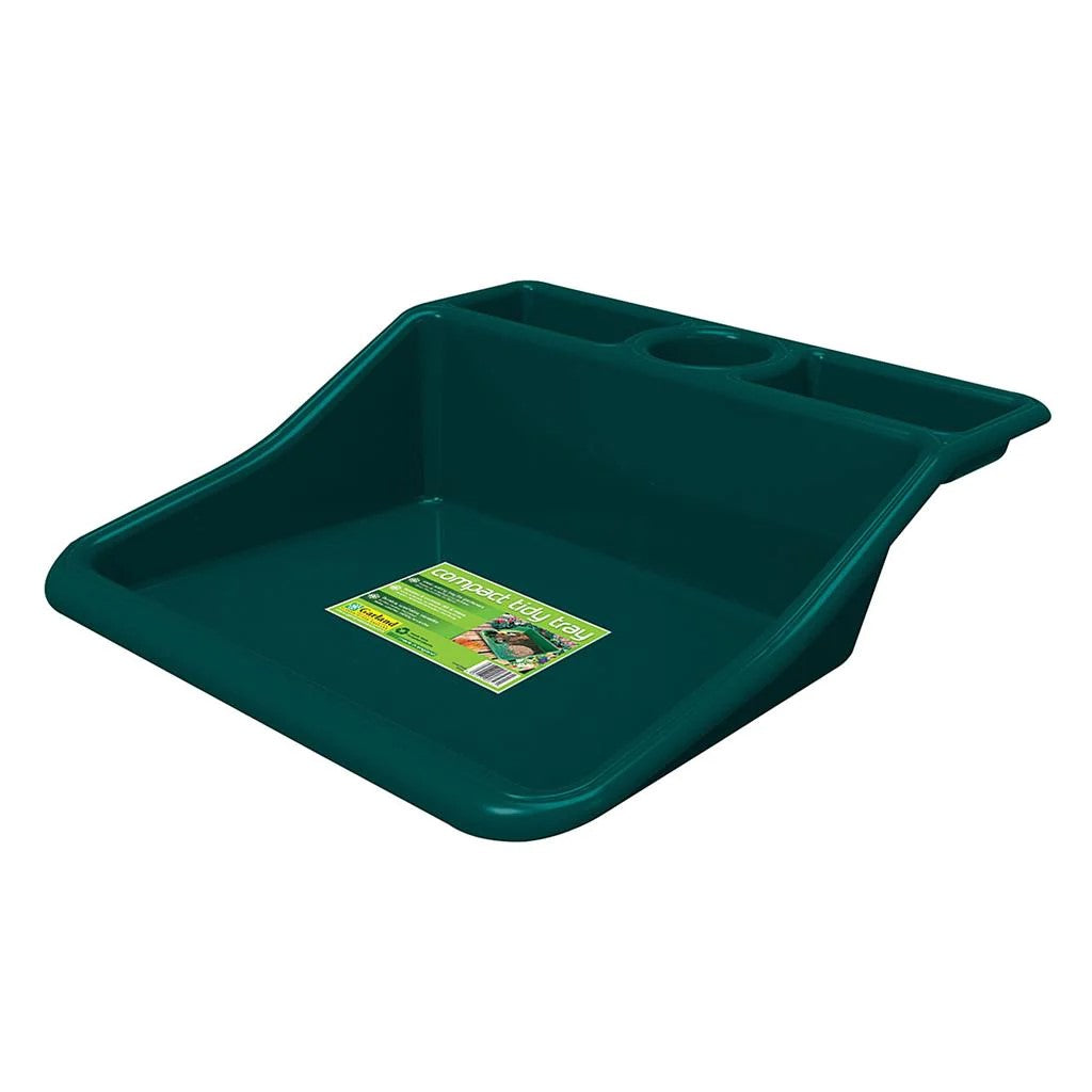 Compact Tidy Tray Green with Shelf -Ship Only