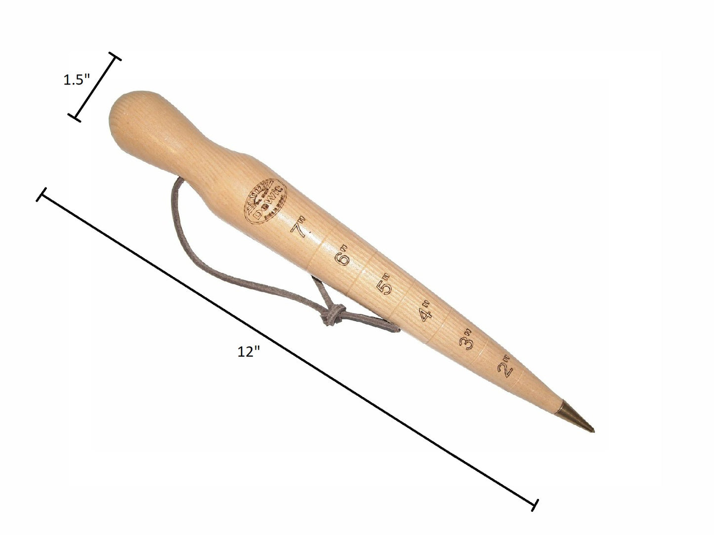 DeWit Dibber - Wooden with Brass Tip -Ship Only