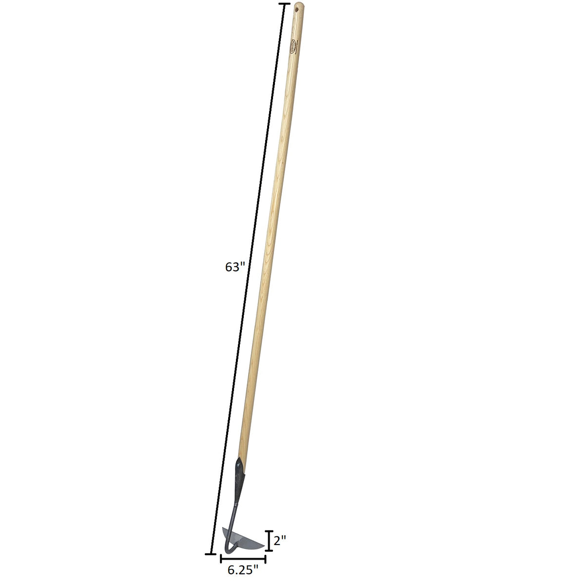 DeWit Hoe - Half Moon Pull 62" Handle -Ship Only