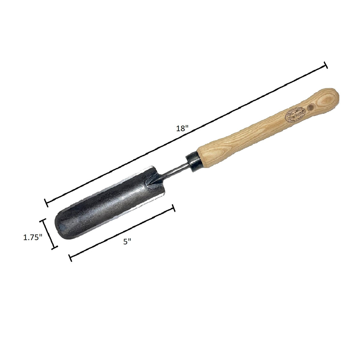 DeWit Rock-N-Root Trowel - Midsize Handle -Ship Only