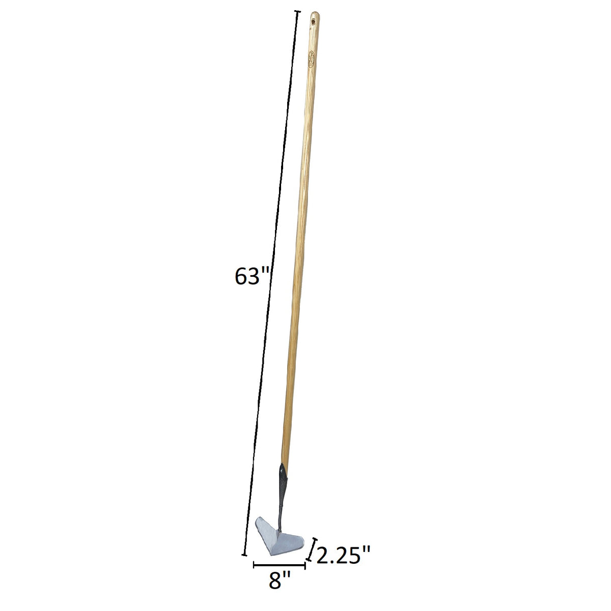 DeWit Hoe - Heart Shaped Push Long Handle -Ship Only