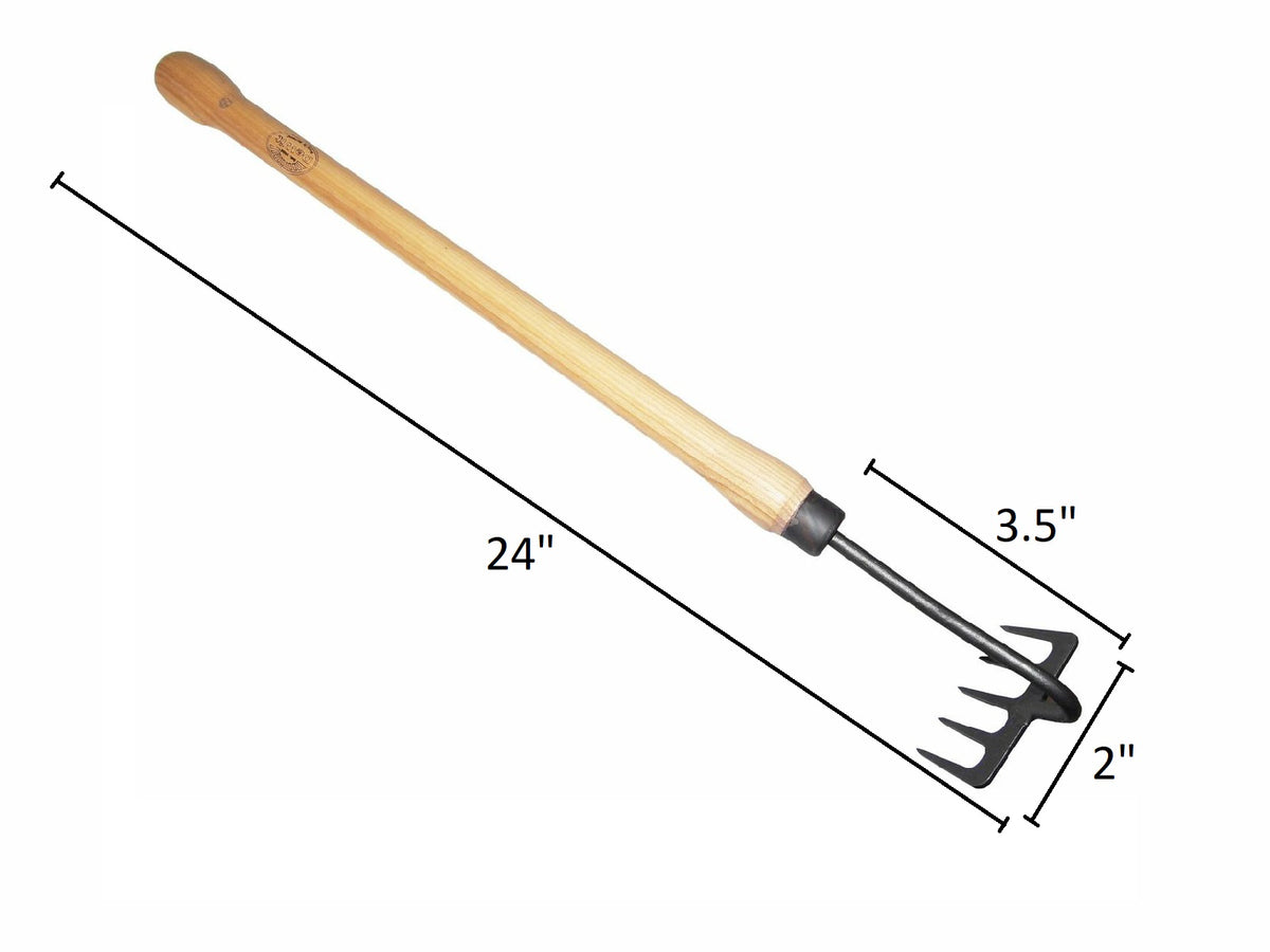 DeWit Rake - 5 Tine Drop Grip -Ship Only
