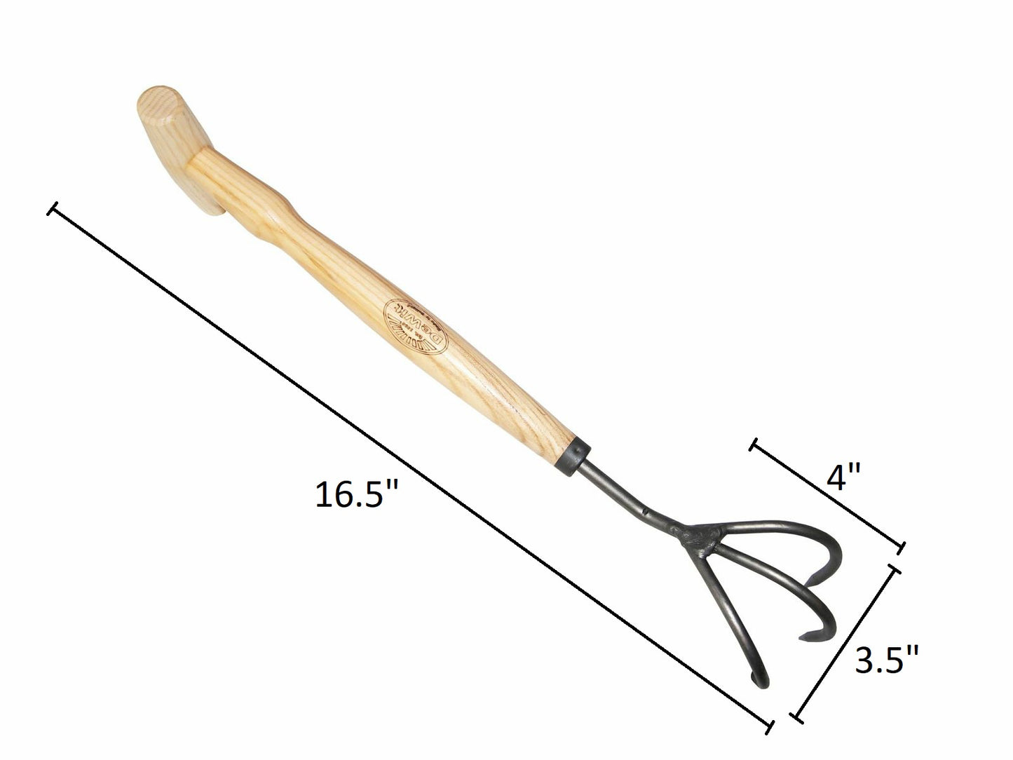 DeWit Cultivator - 3 Tine P-Grip -Ship Only