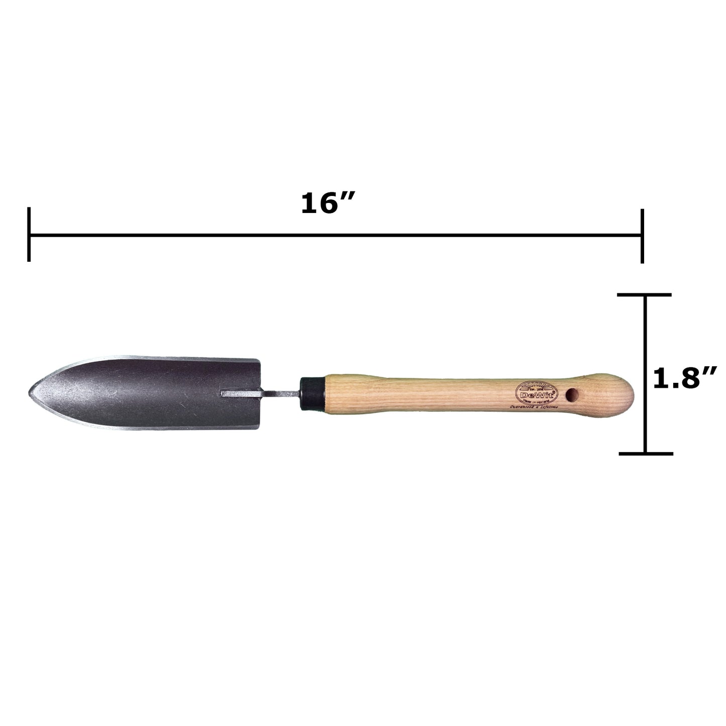 DeWit Trowel - Welldone Transplanter with 10" Handgrip -Ship Only