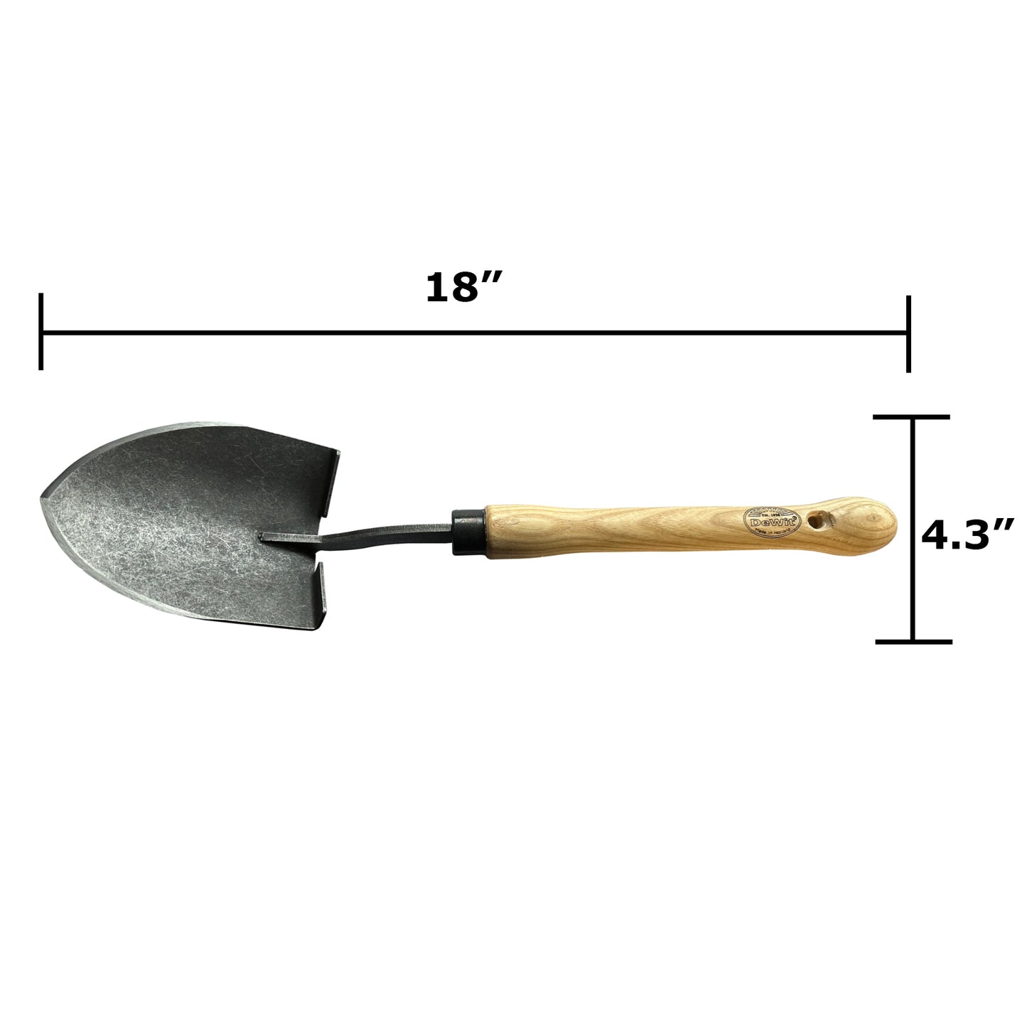 DeWit Shovel - American with 10" Handgrip -Ship Only