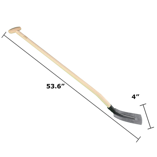 DeWit Shovel - Trenching with 4" Wide Head and T Handle -Ship Only