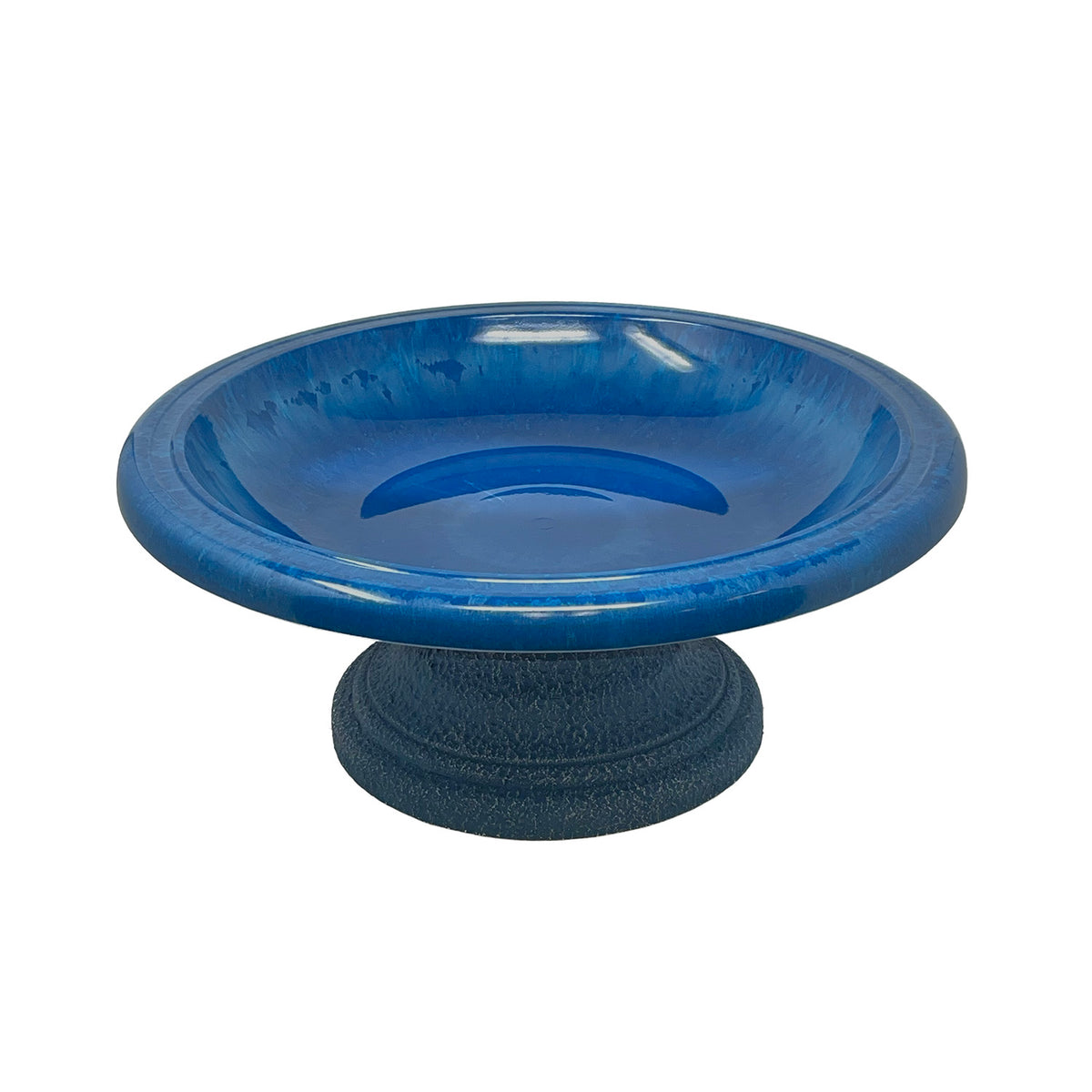 7.5" Azure Fiber Clay Birdbath -Ship Only