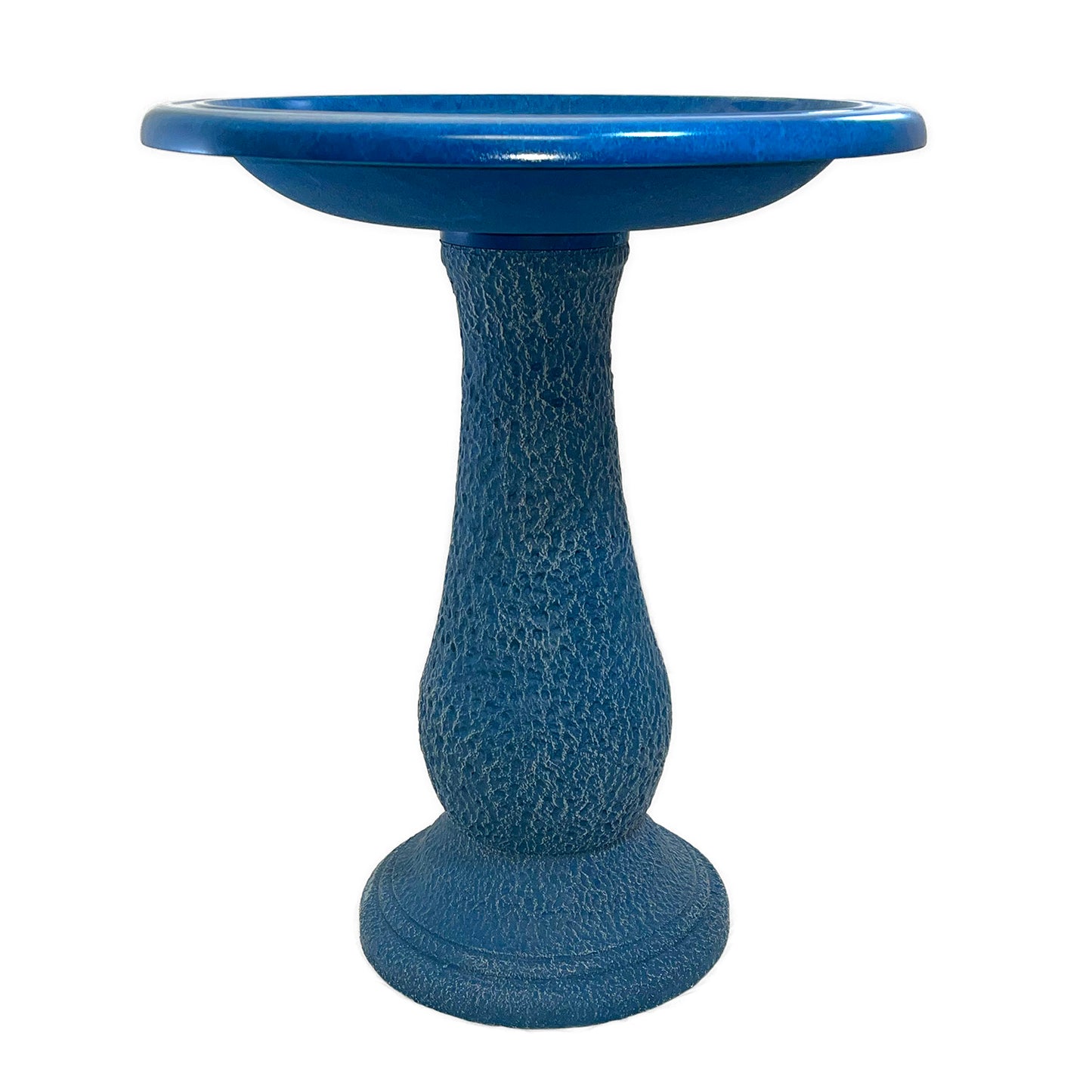 24" Azure Fiber Clay Birdbath -Ship Only