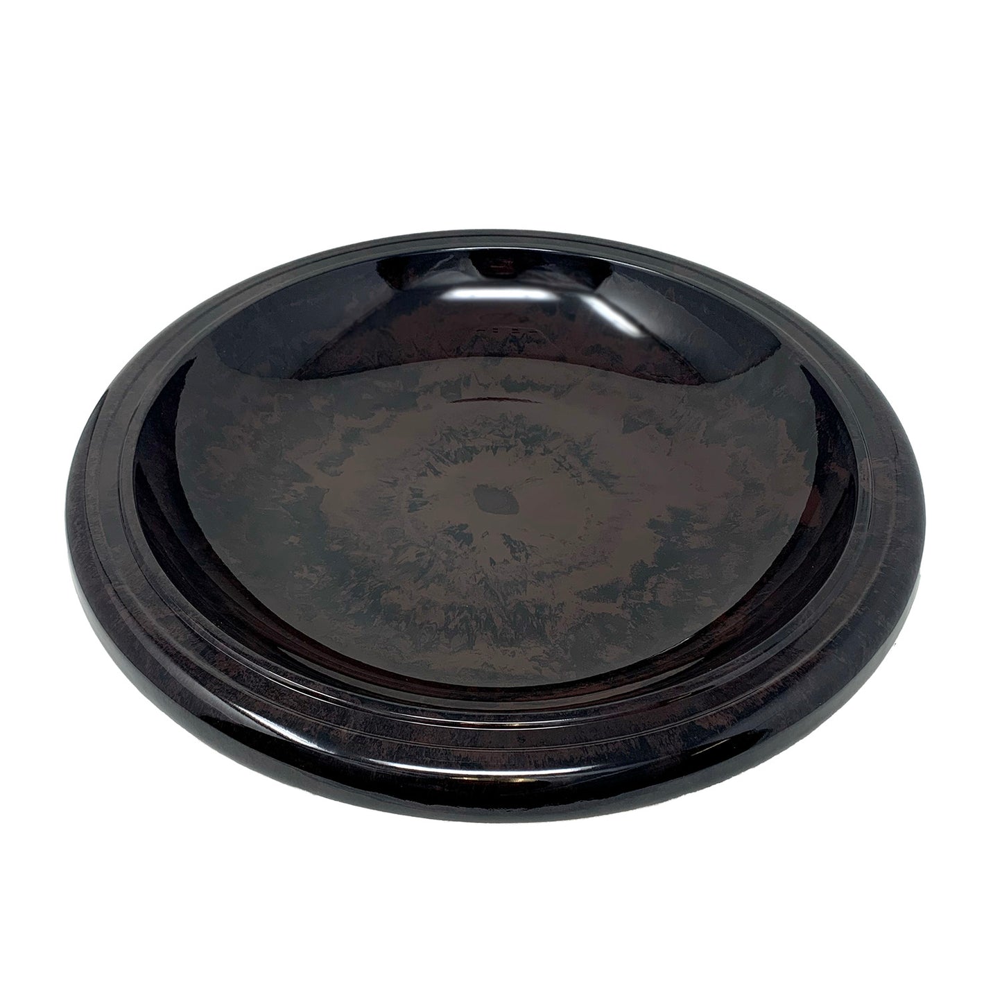 24" Antique Brown Fiber Clay Birdbath -Ship Only