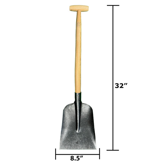 DeWit Shovel - Straight T-Handle -Ship Only