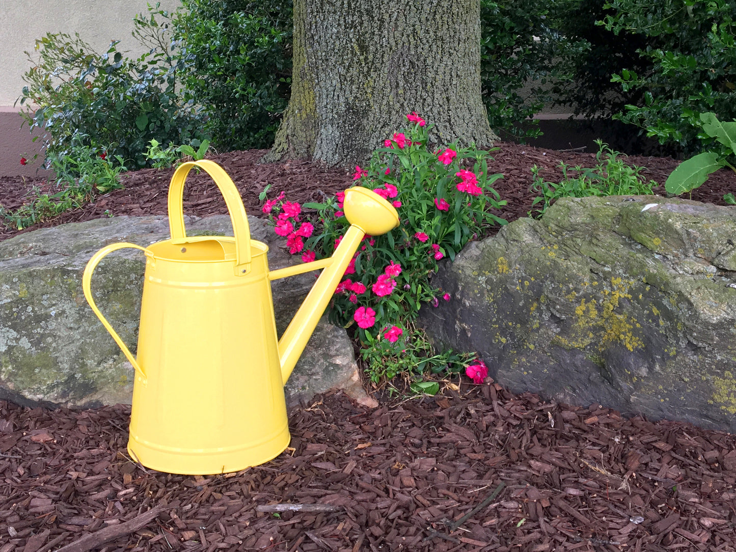 1.2 gal Yellow Metal Watering Can -Ship Only