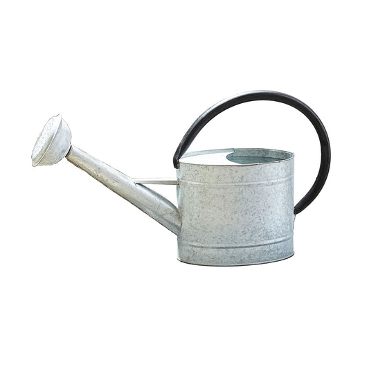 1.3 gal Oval Aged Zinc Watering Can -Ship Only
