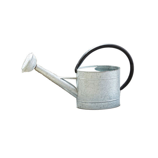0.7 gal Oval Aged Zinc Watering Can -Ship Only