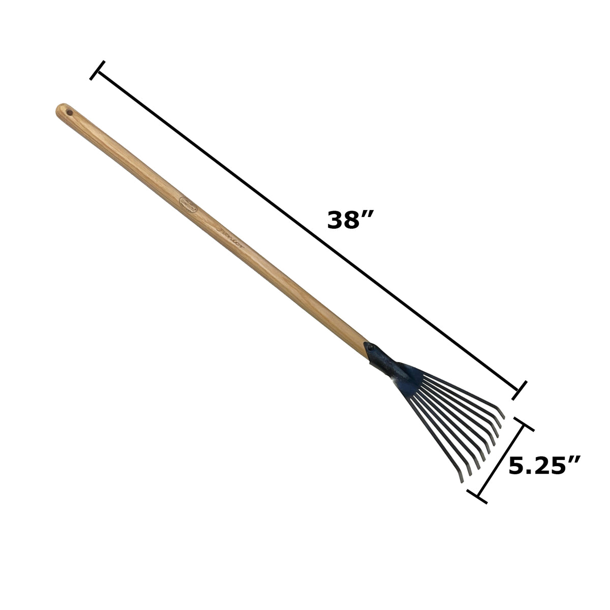 DeWit Junior Rake - Leaf Long Handle -Ship Only