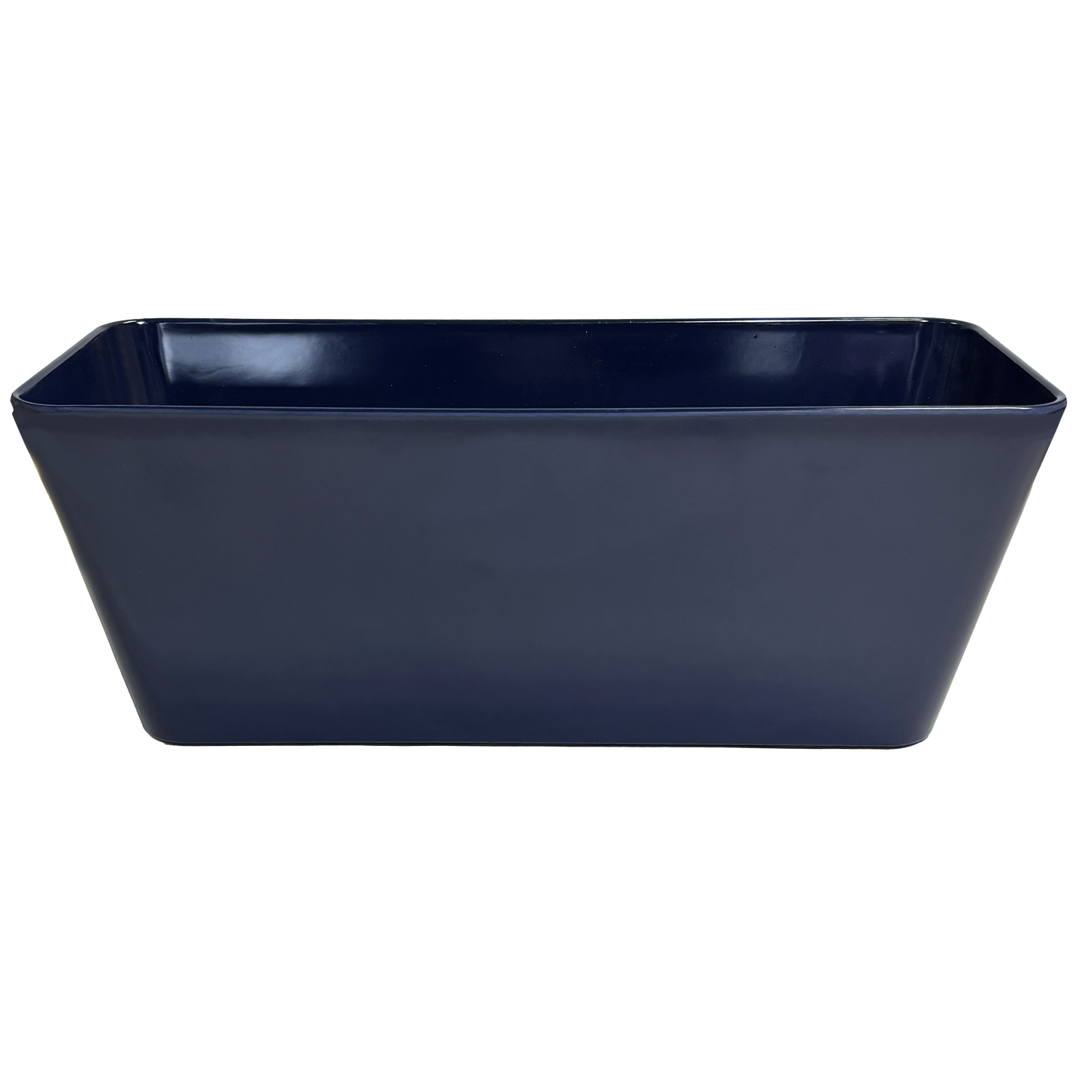 16" Indigo Rectangular Self-Watering Bamboo Planter -Ship Only