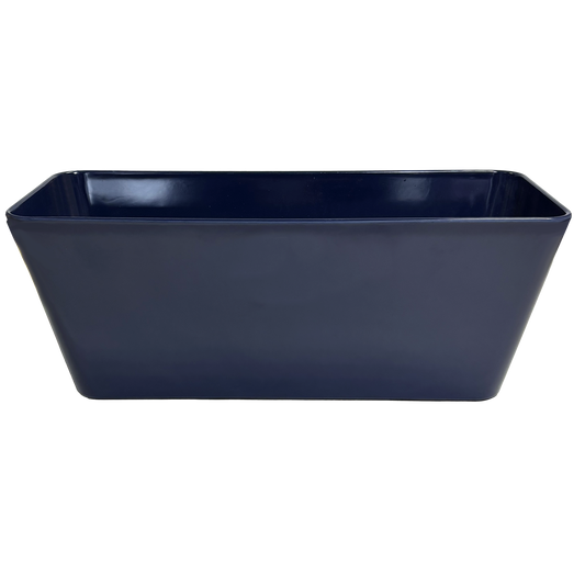 16" Indigo Rectangular Self-Watering Bamboo Planter -Ship Only