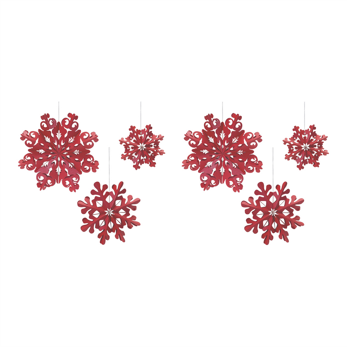 Paper Snowflake Ornament (Set of 6) -Ship Only