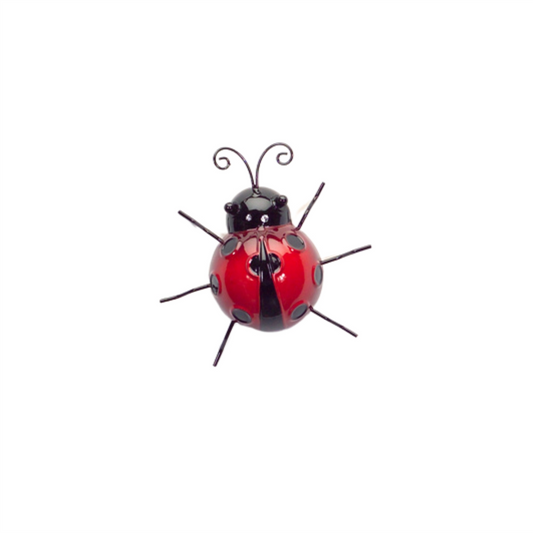 Metal Lady Bug Garden Decor (Set of 6) -Ship Only