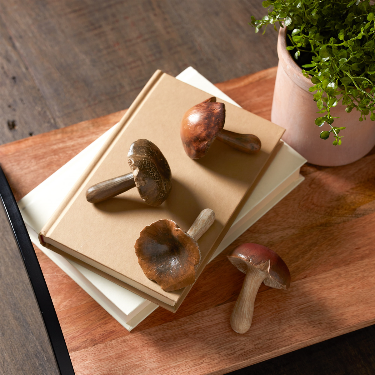 Stone Mushroom Shelf Sitter (Set of 12) -Ship Only