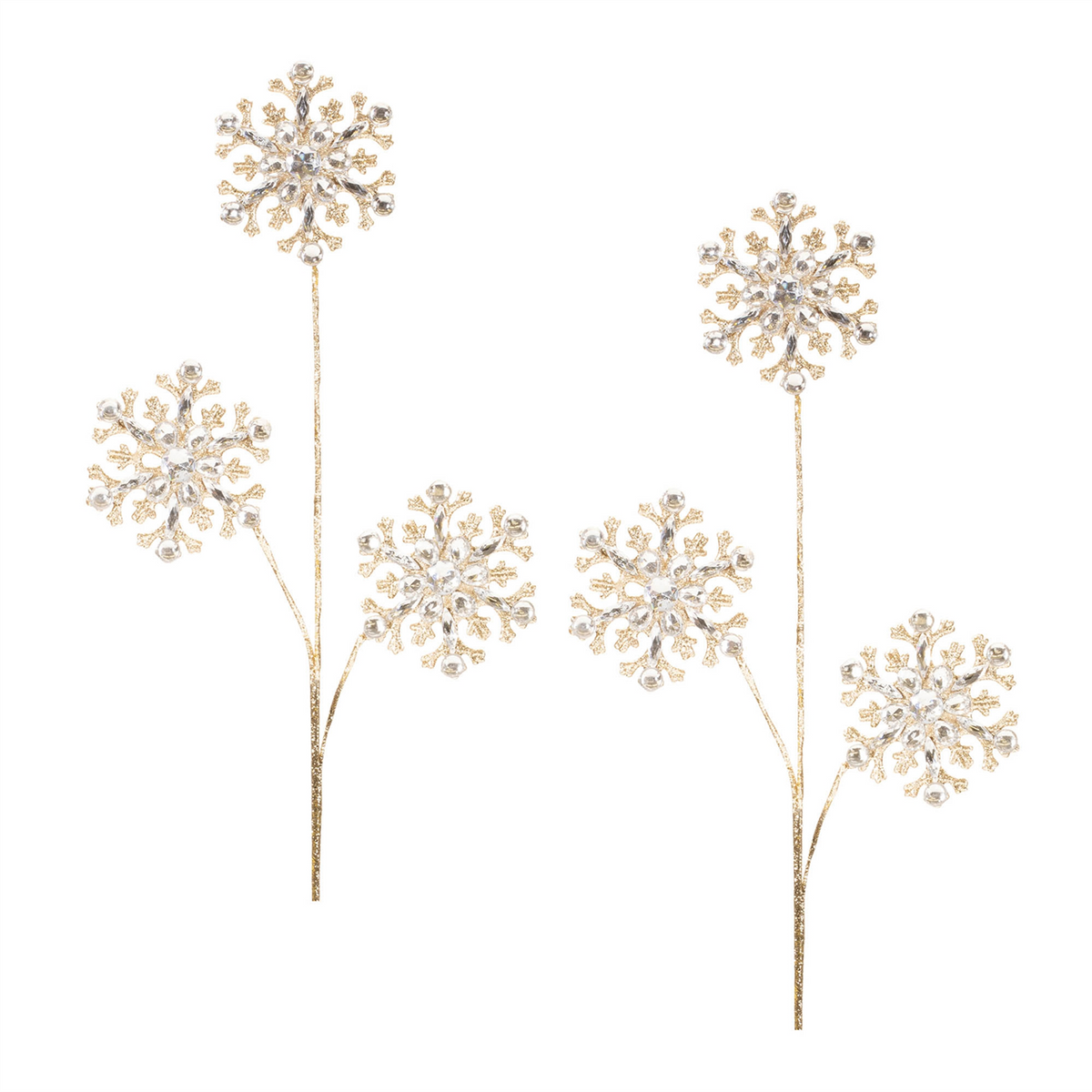Snowflake Spray (Set of 2) 32”H Plastic -Ship Only