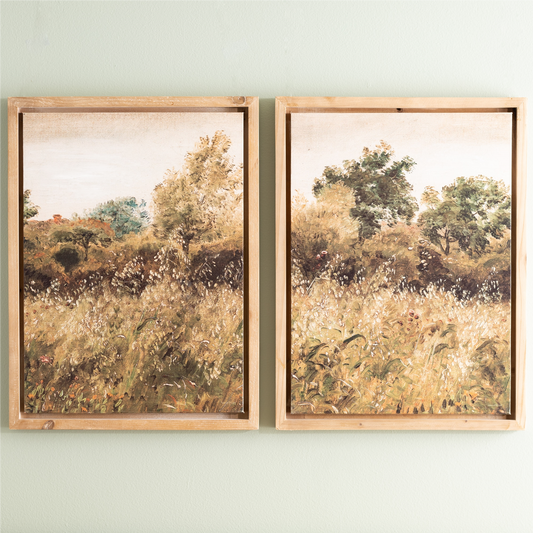 Framed Landscape Canvas Art (Set of 2) -Ship Only