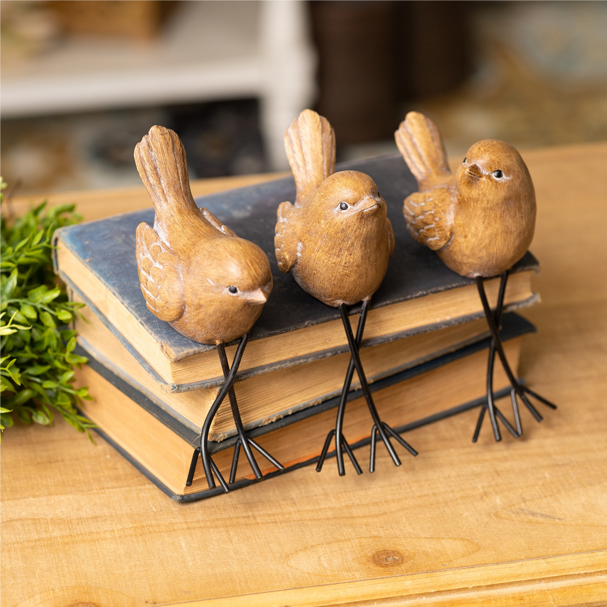 Etched Bird Shelf Sitter (Set of 6) -Ship Only