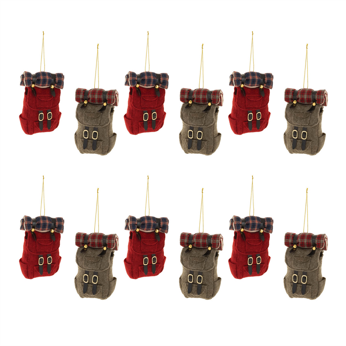 Hiking Backpack Ornament (Set of 12)