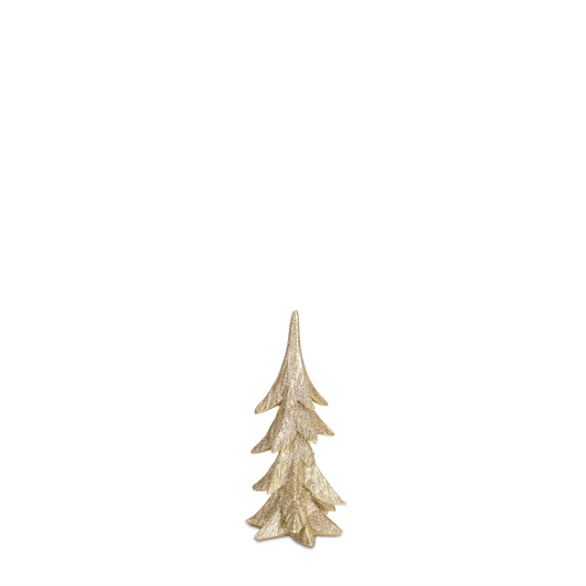 Gold Shimmer Tabletop Holiday Tree (Set of 3) -Ship Only