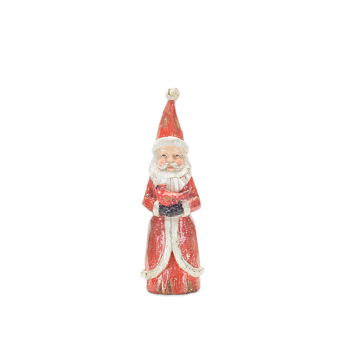 Distressed Wood Design Santa Figruine (Set of 3) -Ship Only